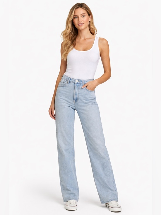 Hollister Denim - Hollister Light Blue High-Rise Wide-Leg Jeans